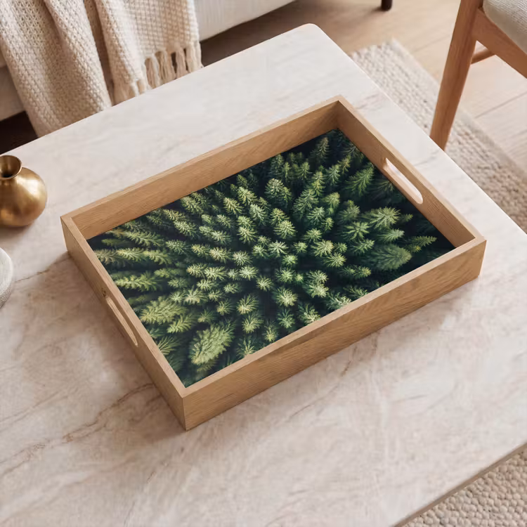 Dienblad - Bomen - Naaldwoud - Structuur — 2