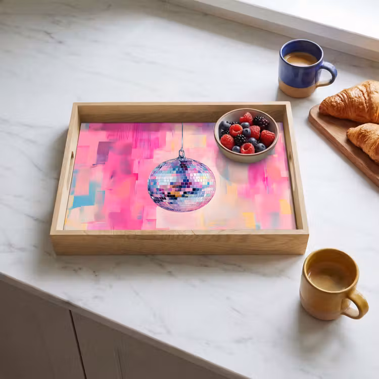 Dienblad - Discobal - Pink - Verf — 4