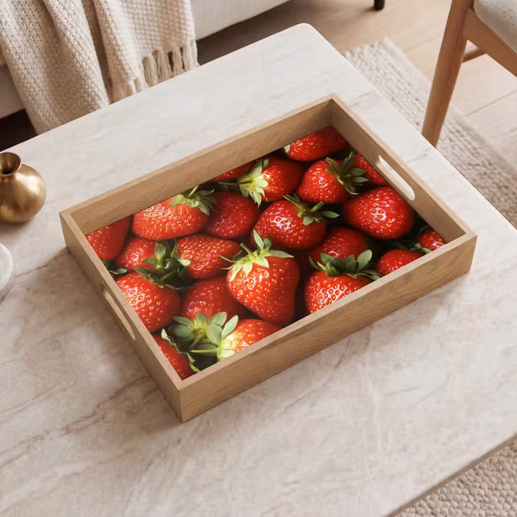 Dienblad - Aardbei - Fruit - Rood — 2