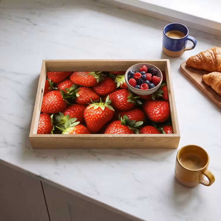Dienblad - Aardbei - Fruit - Rood — 4