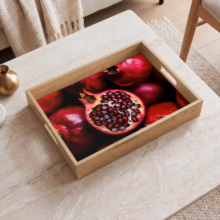 Dienblad - Granaatappel - Rood - Fruit — 2