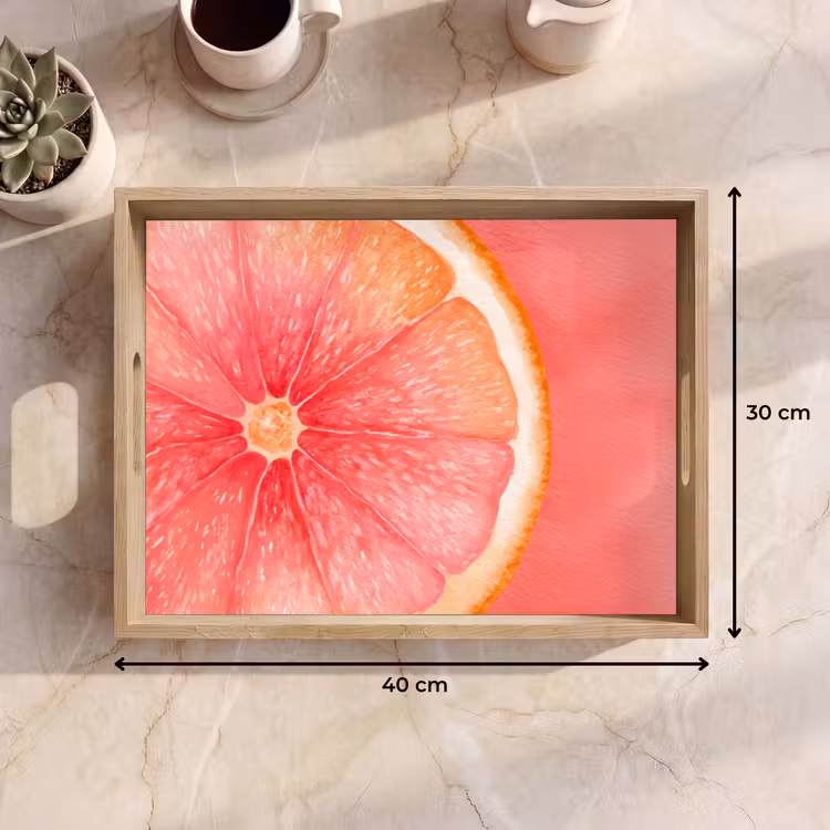 Dienblad - Grapefruit - Roze - Levendig — 9
