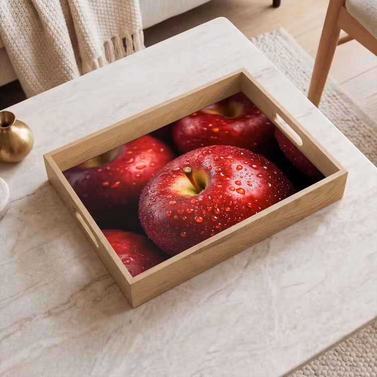 Dienblad - Rood - Appels - Fruit — 2