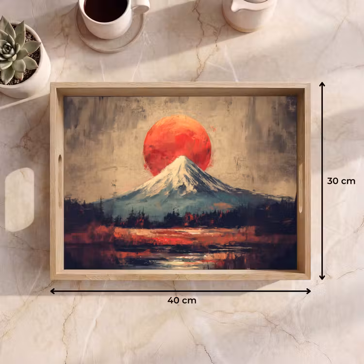 Dienblad - Bergtop - Sneeuw - Zon — 9