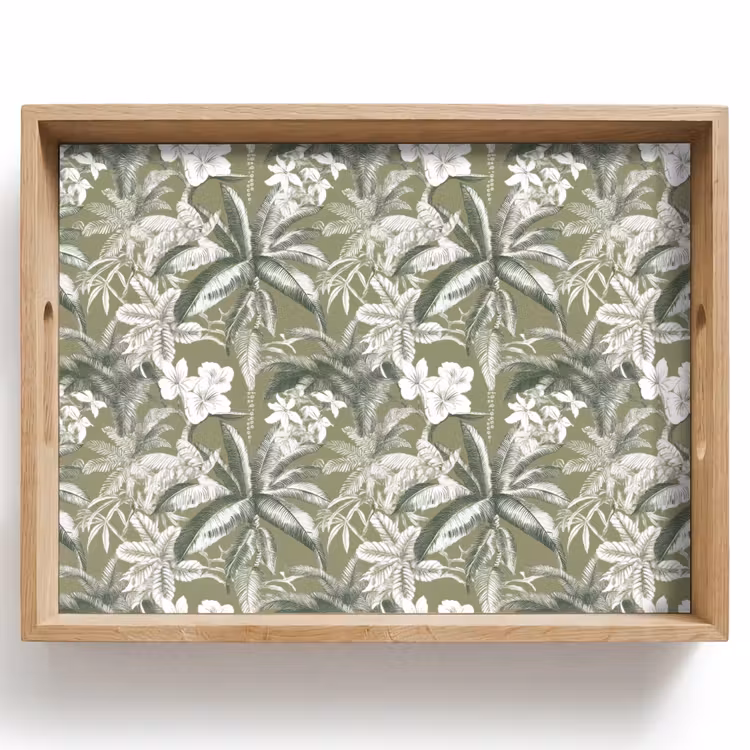 Dienblad - Botanisch - Bloemen - Groen — 1