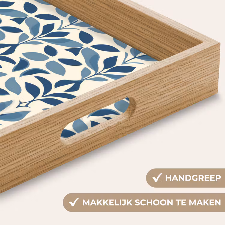 Dienblad - Flora - Modern - Blauw — 5