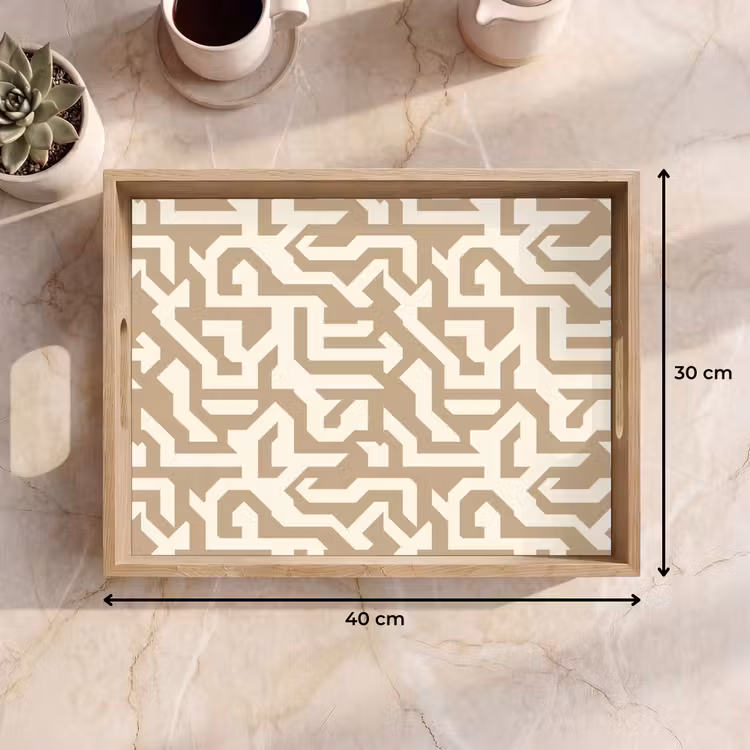 Dienblad - Modern - Abstract - Beige — 9