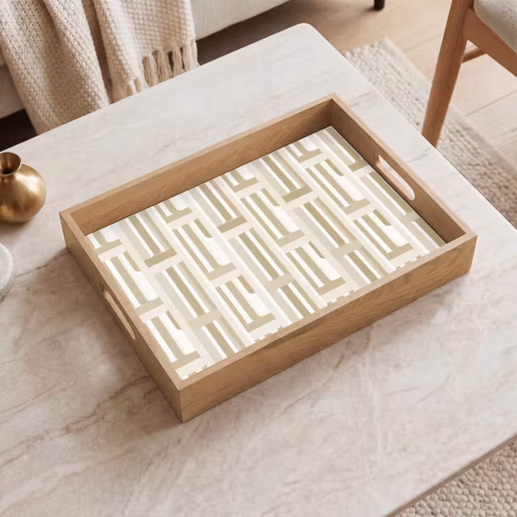 Dienblad - Modern - Geometrisch - Beige — 2