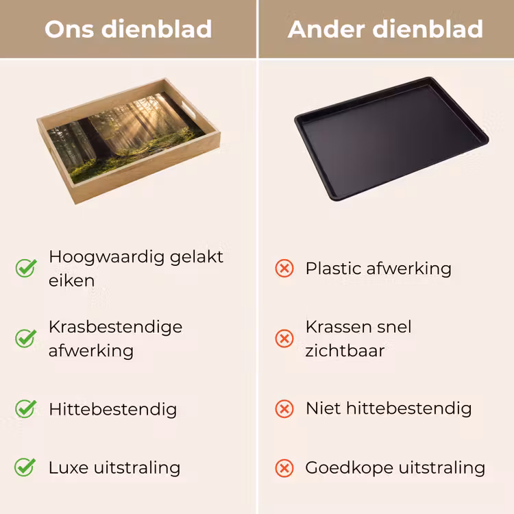 Dienblad - Bos - Zonlicht - Gras — 3