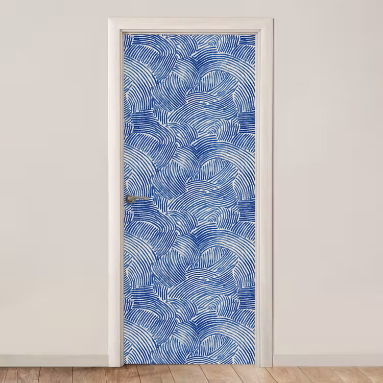 Deursticker - Modern - Abstract - Blauw — 1