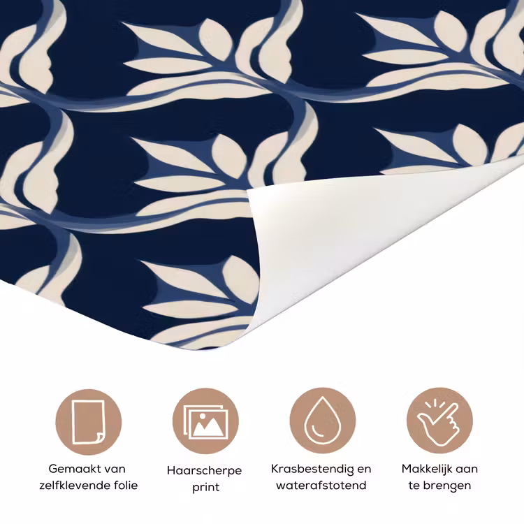 Deursticker - Modern - Ontwerp - Blauw — 3