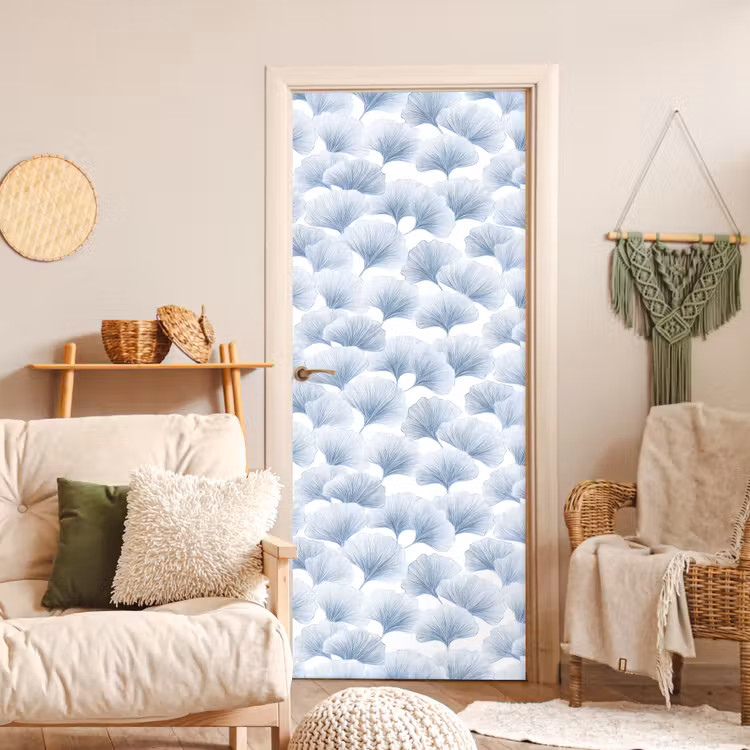 Deursticker - Waaier - Modern - Blauw — 4