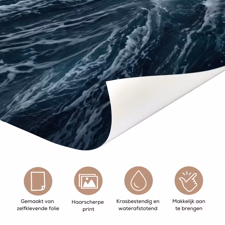 Deursticker - Storm - Badeend - Golven — 3