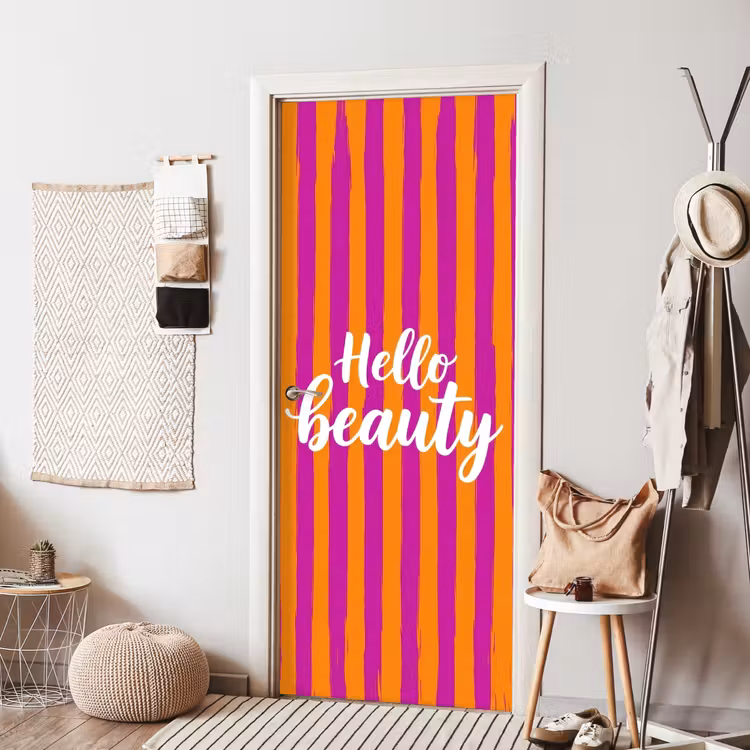 Deursticker - Modern - Hello - Oranje — 8