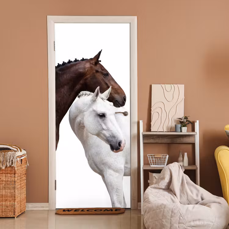 Deursticker - Paard - Modern - Balans — 2