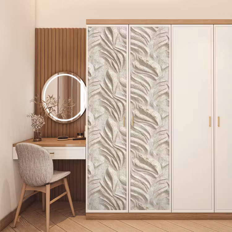 Deursticker - Textuur - Reliëf - Beige — 5