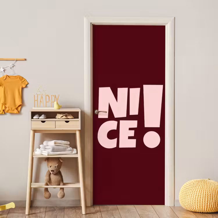 Deursticker - Nice - Uitroepteken - Rood — 6