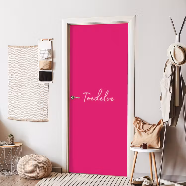 Deursticker - Toedeloe - Roze — 8