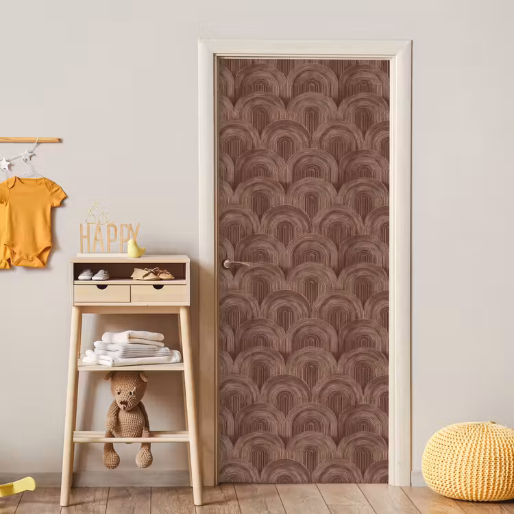 Deursticker - Ritmisch - Effect - Bruin — 6