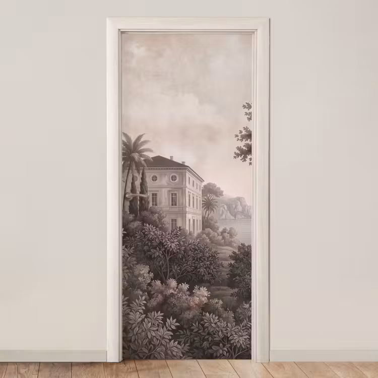 Deursticker - Zee - Villa - Beige — 1