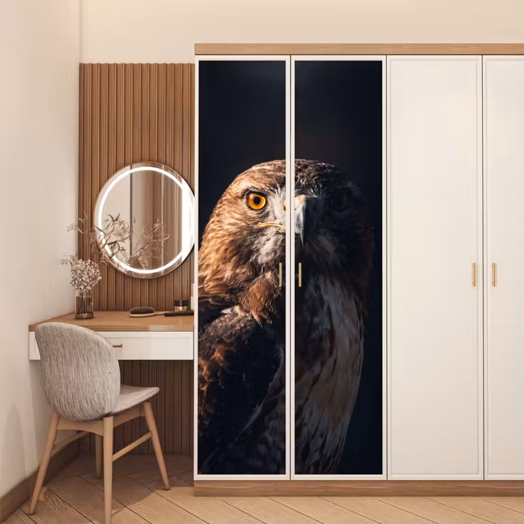 Deursticker - Roofvogel - Buizerd - Bruin — 5