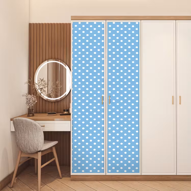 Deursticker - Polka - Dots - Blauw — 5