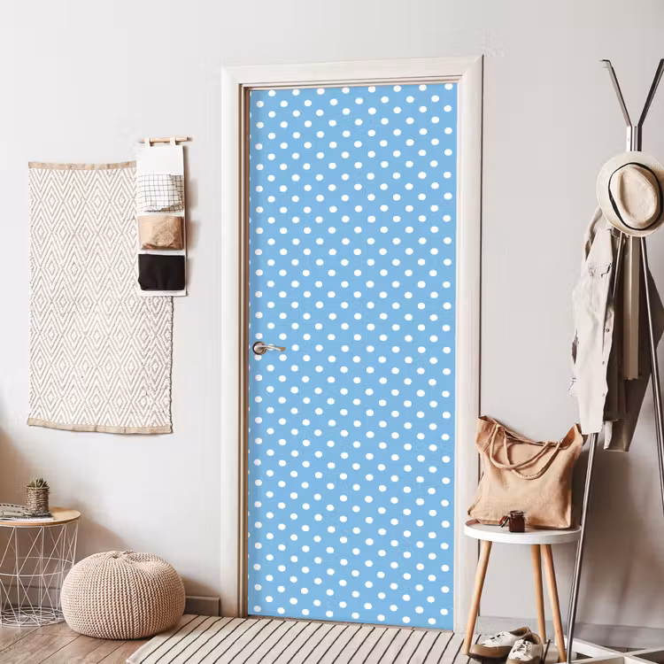 Deursticker - Polka - Dots - Blauw — 8