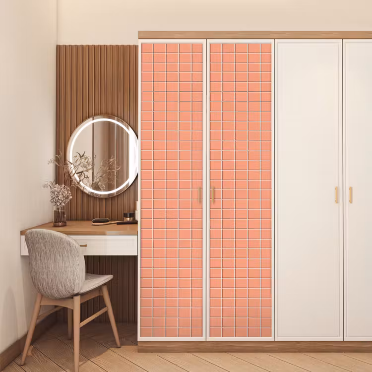 Deursticker - Patroon - Tegels - Perzik — 5