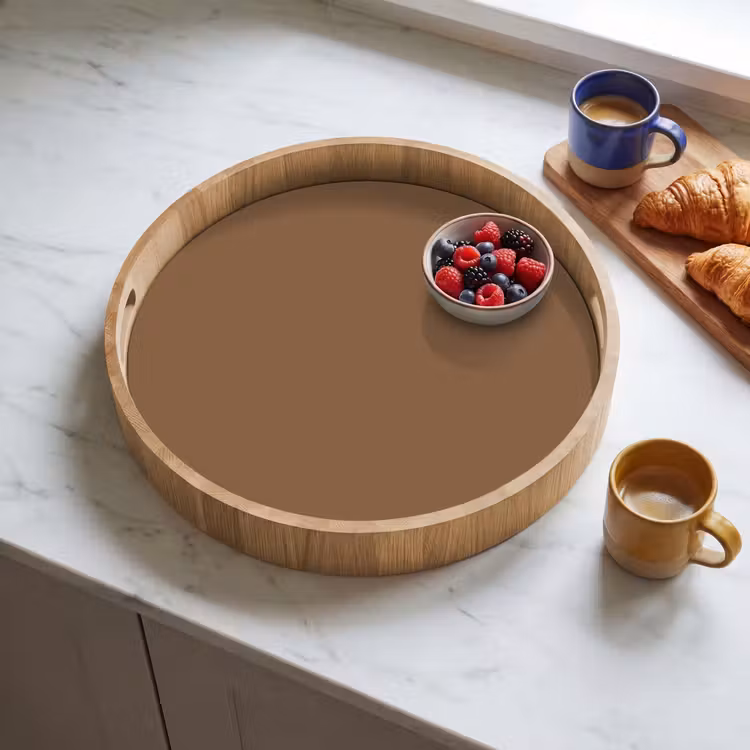 Dienblad - Soft - Walnut - Bruin — 4