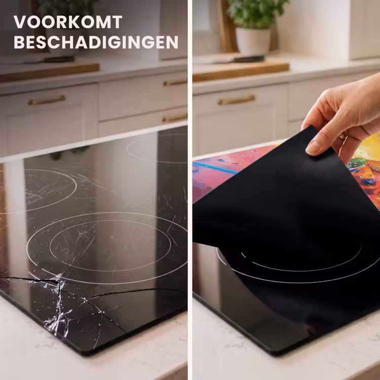 Inductie beschermer vinyl 3mm - Explosie van Fruit en Kleur — 2