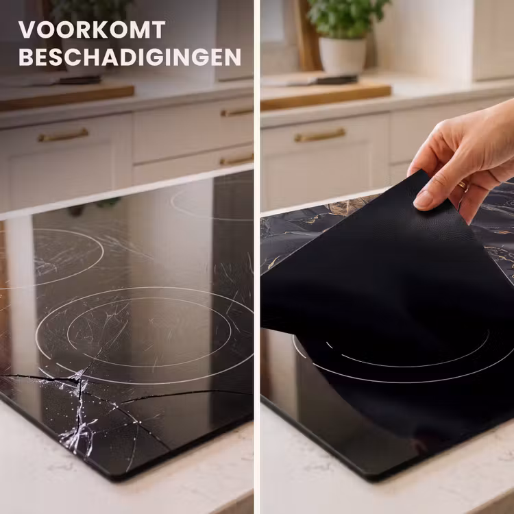 Inductie beschermer vinyl 3mm - Fluisteringen van Obsidiaan — 2