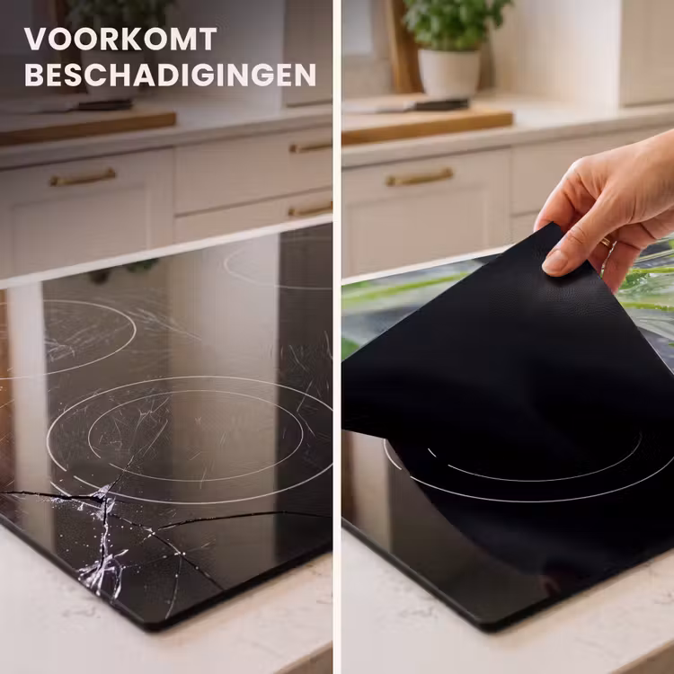 Inductie beschermer vinyl 3mm - Frisheid in Glas — 2