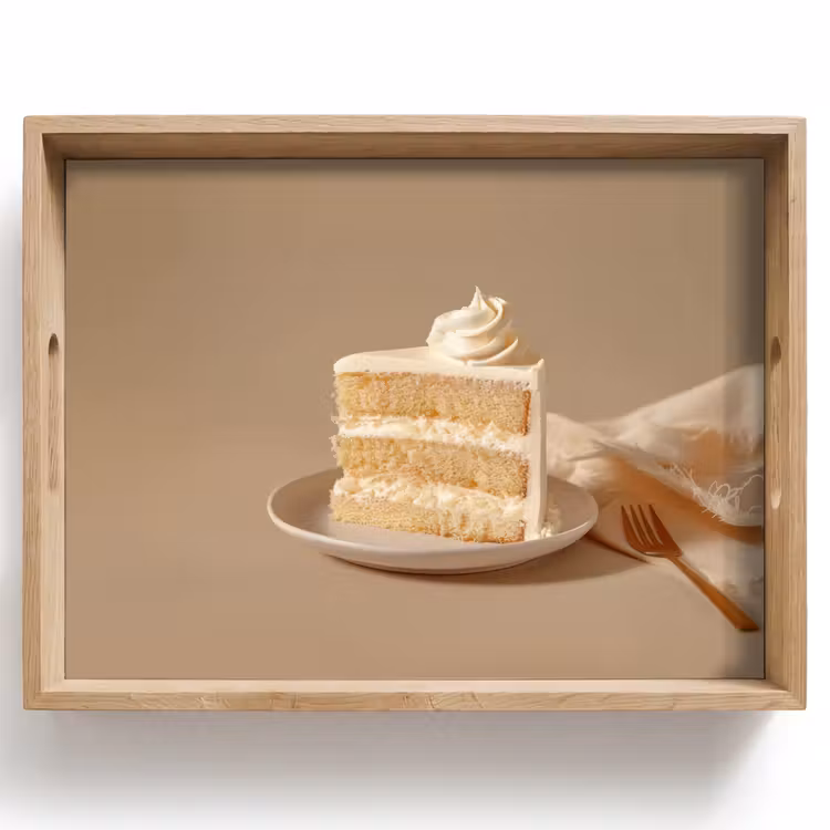 Dienblad - Vanilletaart - Cake - Romig — 1