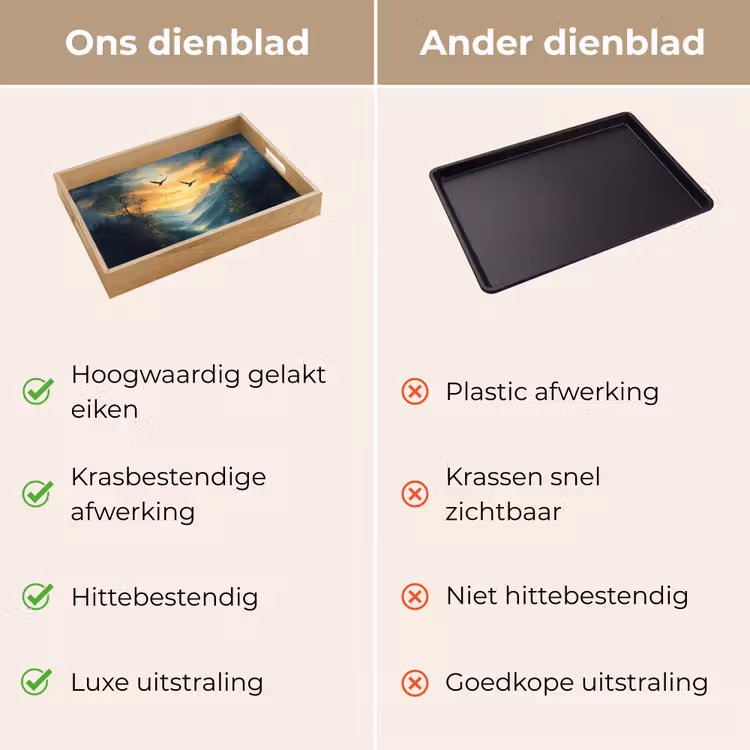 Dienblad - Vogels - Zon - Bomen - Groen — 3