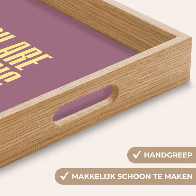 Dienblad - Tekst - Paars - Amazing — 5