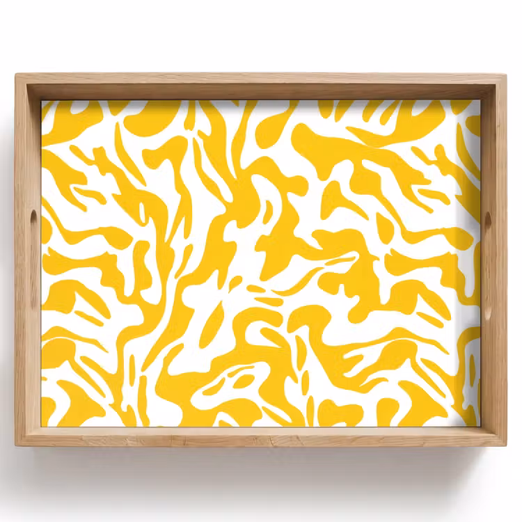 Dienblad - Vormen - Wit - Abstract — 1