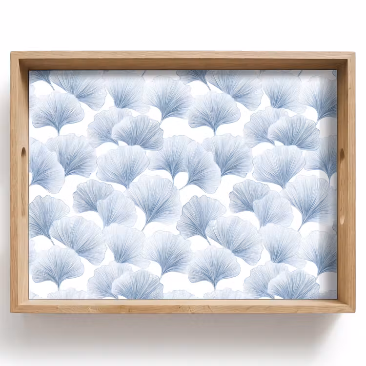 Dienblad - Waaier - Modern - Blauw — 1
