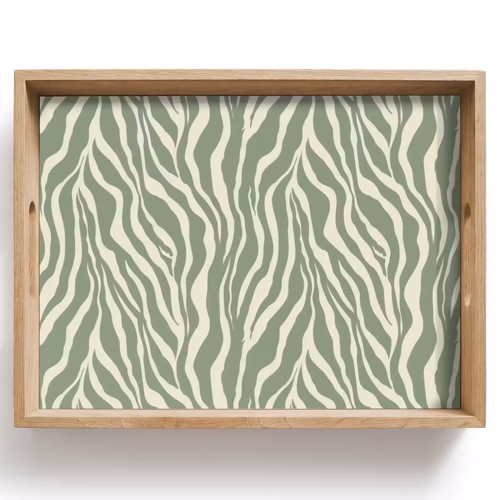Dienblad - Zebra - Motief - Groen — 1