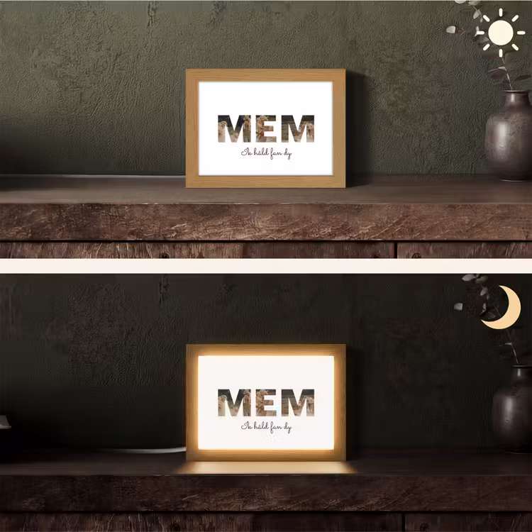 Gepersonaliseerde Lightbox - Mem - Lettercollage — 5