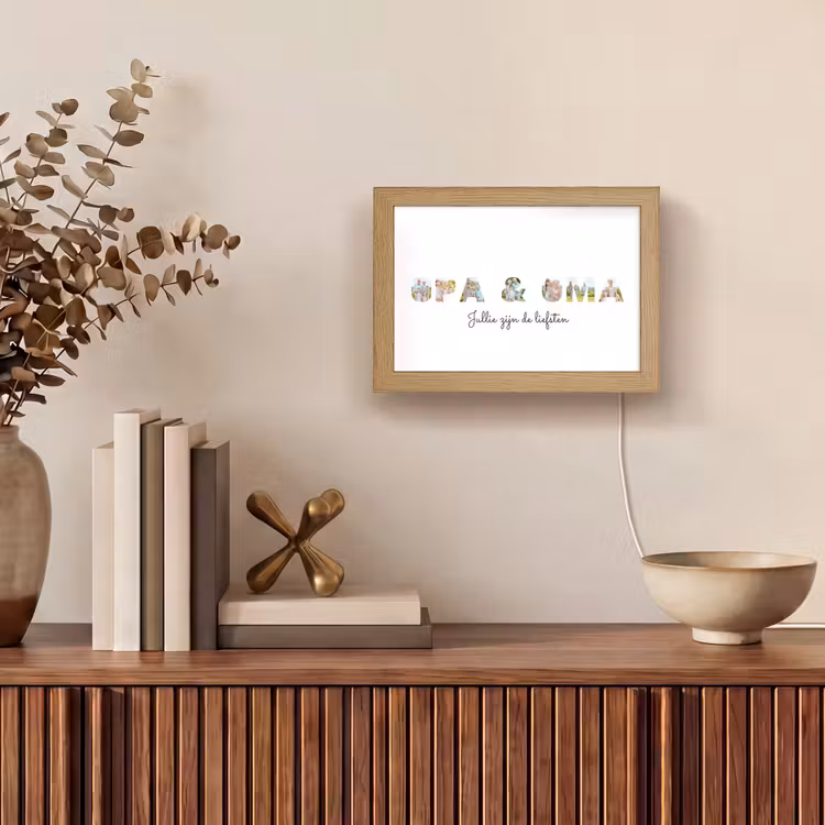 Gepersonaliseerde Lightbox - Opa & Oma - Lettercollage — 4