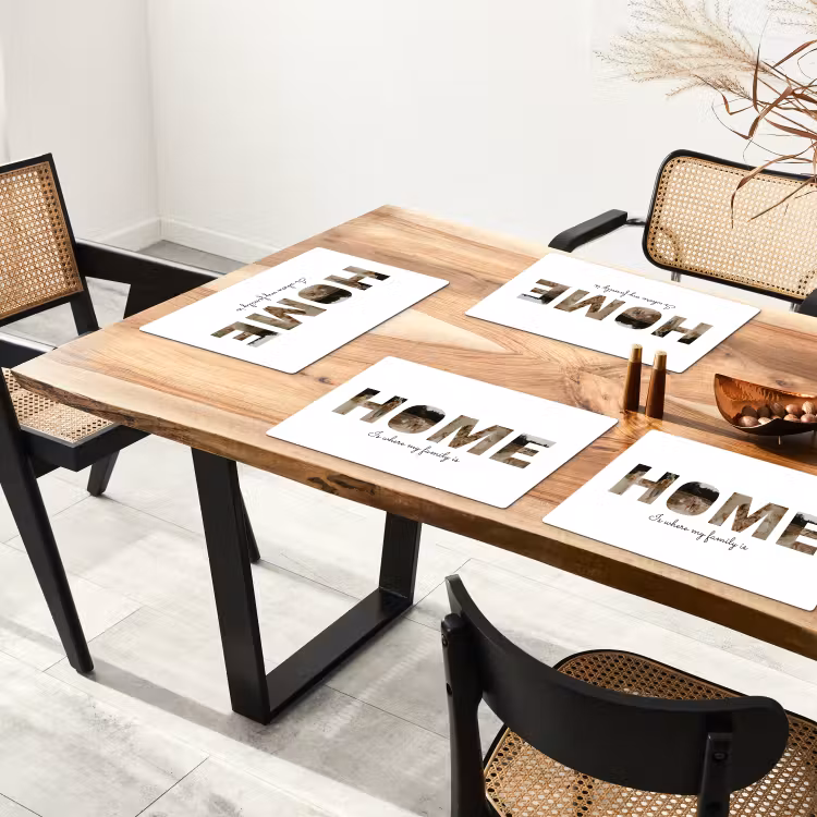 Gepersonaliseerde placemat - 6 stuks - Home - Lettercollage — 3