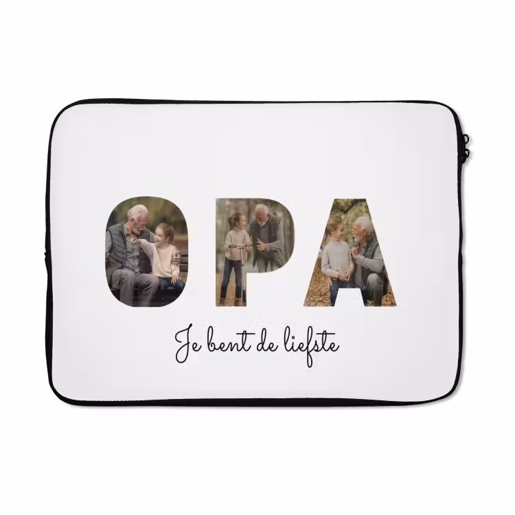 Gepersonaliseerde laptophoes - Opa - Lettercollage — 5