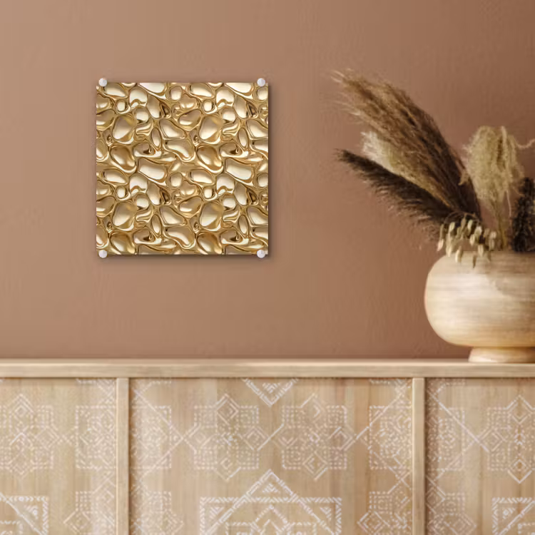 Glas schilderij - Abstract - Modern - Goud — 6
