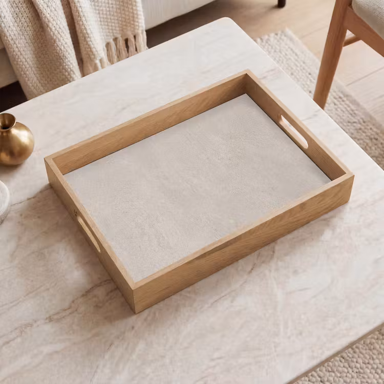 Dienblad - Textuur - Effen - Abstract - Beige — 2