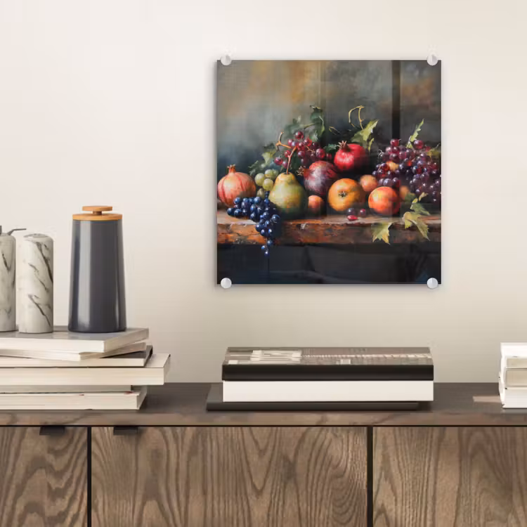 Glas schilderij - Rustiek - Stilleven - Fruit — 2