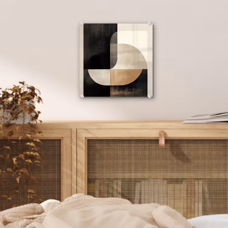 Glas schilderij - Modern - Vierkant - Vormen — 5