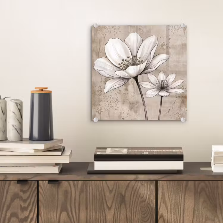Glas schilderij - Modern - Design - Wit — 2