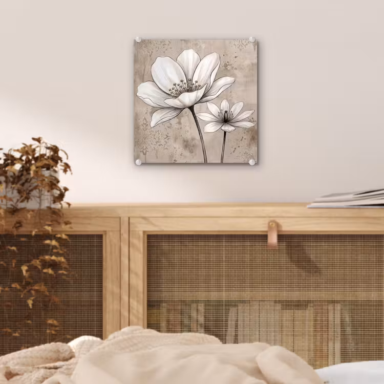 Glas schilderij - Modern - Design - Wit — 5