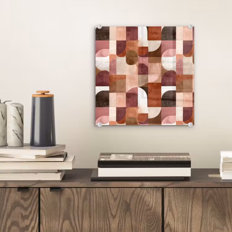 Glas schilderij - Geometrie - Modern - Retro — 2