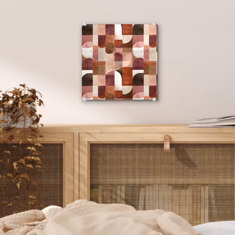 Glas schilderij - Geometrie - Modern - Retro — 5